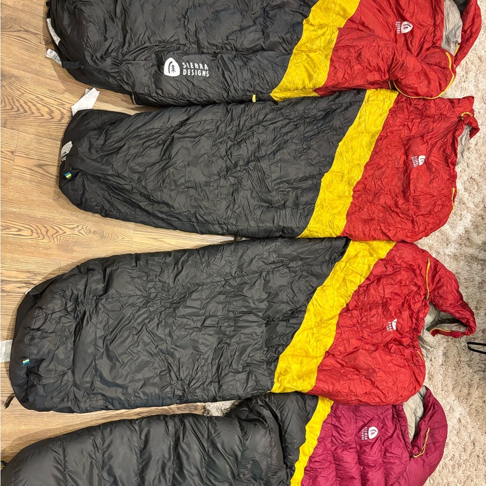 Sierra Designs 20 degree 800 fill down sleeping bags